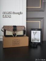COACH Georgie Wine God Bag Underarm Bag Shoulder Bag