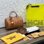 MCM 𝗘𝗹𝗹𝗮𝗩𝗶𝘀𝗲𝘁𝗼𝘀 New Cognac Color Mini # Boston Bag - Image 2