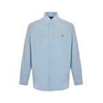 Ralph Lauren linen shirt with small logo and horse embroidery
