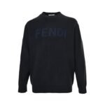 Fendi large logo crew neck sweater