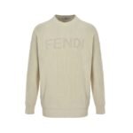 Fendi large logo crew neck sweater