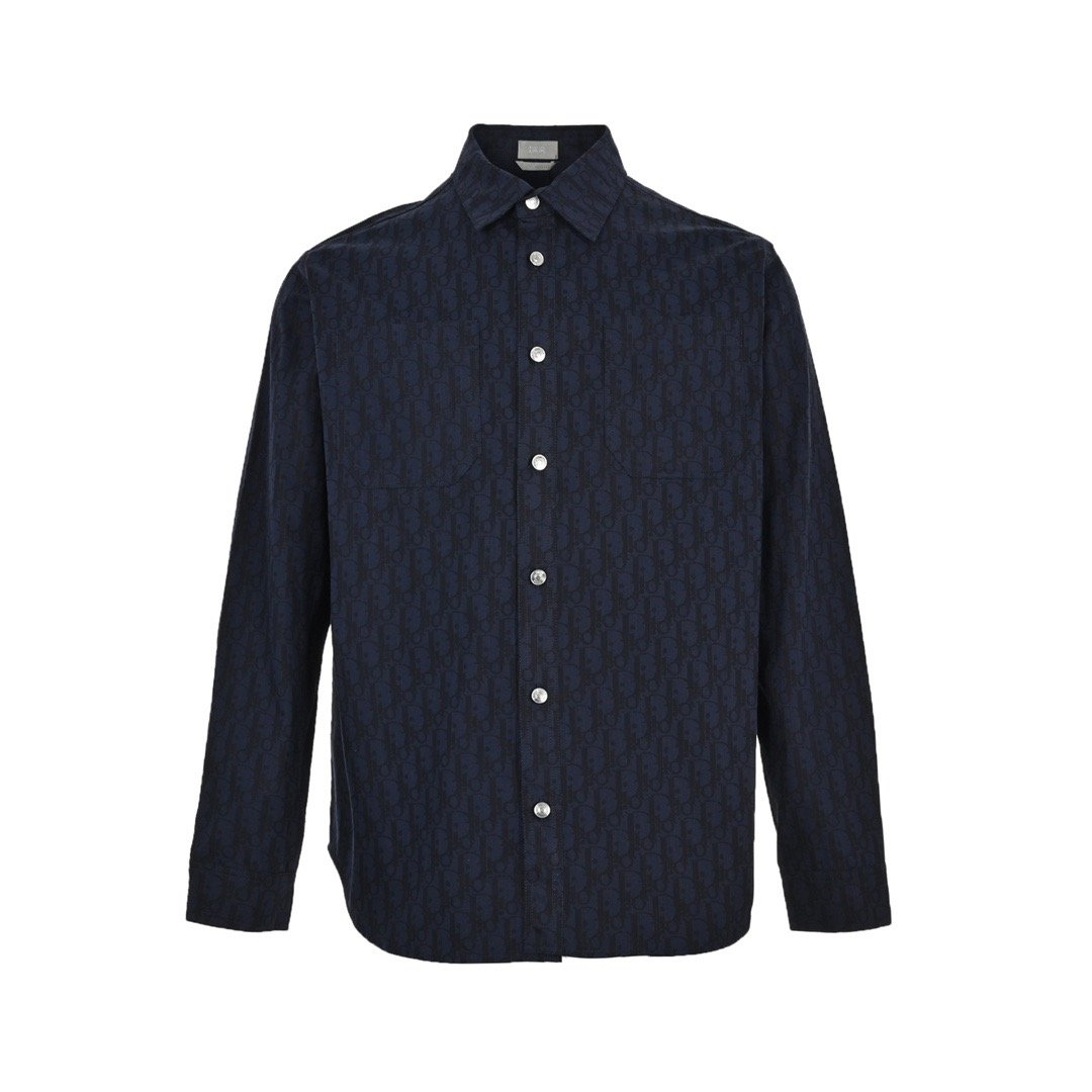 1 Dior 22ss Classic All-Over Print Denim Shirt Jacket - Image 1
