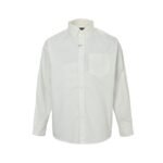 Balenciaga classic long-sleeved shirt with rhinestone logo on the back