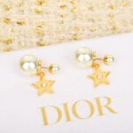 Dior 25 pentagram sized pearl earrings