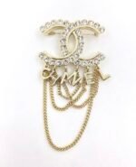 Chanel small fragrance letter tassel brooch - Image 2