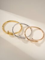 Cartier Classic Nail Bracelet Coarse Edition with Diamond Set at the Head and Tail