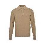 Burberry 25Fw Horse Embroidery Cashmere Polo Sweater