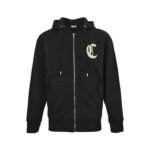 Celine 25Fw Gothic Letter Embroidery Zip-Up Hooded Jacket