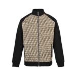 Dior 25Fw Color Block Monogram All-over Print Suits with Zipper Jacket
