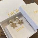 Dior pentagram sized bead earrings - Image 2