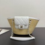 Chanel original leather woven basket bag, 26C, early spring new style, in stock.