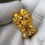 Chrome Hearts Gold Iris Ring Plated 24K Unisex Open Ring - Image 3
