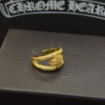 Chrome Hearts Classic Retro Horseshoe print Cross Ring - Image 3