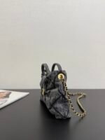 Chanel Genuine Leather 25K Bow Handbag, Small Denim Size, In Stock - Image 2