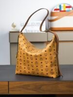 𝙈𝘾𝙈𝘼𝙧𝙚𝙣𝙃𝙤𝙗𝙤 New Cognac Color Large Shoulder Backpack - Image 4