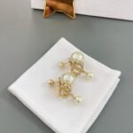 Classic Dior+Swarovski pearl collaboration earrings - Image 4