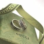 Gucci Vintage Gear Double G Ring - Image 4