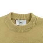 AMI PARIS Tricolor Heart Jacquard Crew Neck Sweater - Image 4
