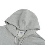 Ami Paris Heart Embroidered Zip-Up Hooded Jacket - Image 5