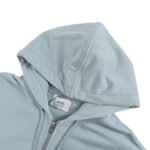 Ami Paris Heart Embroidered Zip-Up Hooded Jacket - Image 2