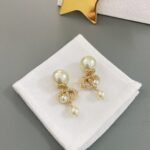 Classic Dior+Swarovski pearl collaboration earrings - Image 5