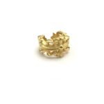 Chrome Hearts Gold Iris Ring Plated 24K Unisex Open Ring - Image 4