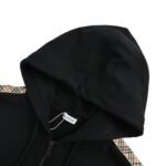 Burberry 25Fw Equestrian Logo Embroidered Ribbon Zip-Up Hooded Jacket - Image 4