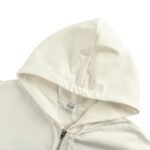 Celine 25Fw Gothic Letter Embroidery Zip-Up Hooded Jacket - Image 5