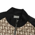 Dior 25Fw Color Block Monogram All-over Print Suits with Zipper Jacket - Image 5