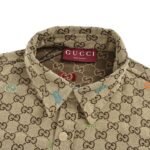 Gucci 25Fw GG Colorful Embroidered All-over Jacquard Canvas Shirt Jacket - Image 2