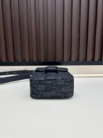 DIOR saddle vertical phone bag made of black grain cowhide 9042 - Image 6