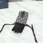 Dior top imported factory embroidery paired with imported cowhide saddle handbag - Image 6