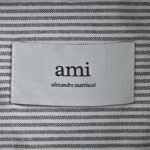 Ami Paris Heart Embroidered Striped Long-Sleeve Shirt - Image 5