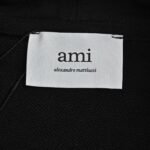 Ami Paris Heart Embroidered Zip-Up Hooded Jacket - Image 5