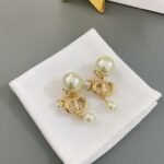 Classic Dior+Swarovski pearl collaboration earrings - Image 6