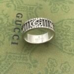 Gucci Vintage Gear Double G Ring - Image 6