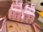 MCM Original Order 2025 New Drawstring Backpack Visetos Classic Pattern 2197 - Image 7