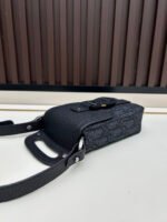 DIOR saddle vertical phone bag made of black grain cowhide 9042 - Image 7
