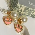 DIOR Love Crystal Diamond Letter CD Earstuds - Image 7
