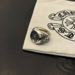 Chrome Hearts Classic Retro Horseshoe print Cross Ring - Image 6