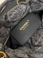 Chanel Genuine Leather 25K Bow Handbag, Small Denim Size, In Stock - Image 6