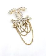Chanel small fragrance letter tassel brooch