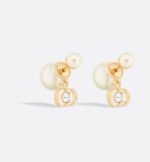 Dior classic size pearl earrings - Image 8