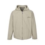 Dior 25Fw Collaboration Embroidered Logo Canvas Chain Hooded Jacket
