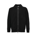 Dior signature letter embroidered zip-up sweater cardigan