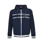 Gucci G-letter zip-up hooded jacket