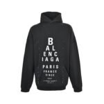 Balenciaga letter print distressed hoodie