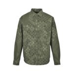 Louis Vuitton Green All-over Print Work Shirt Jacket