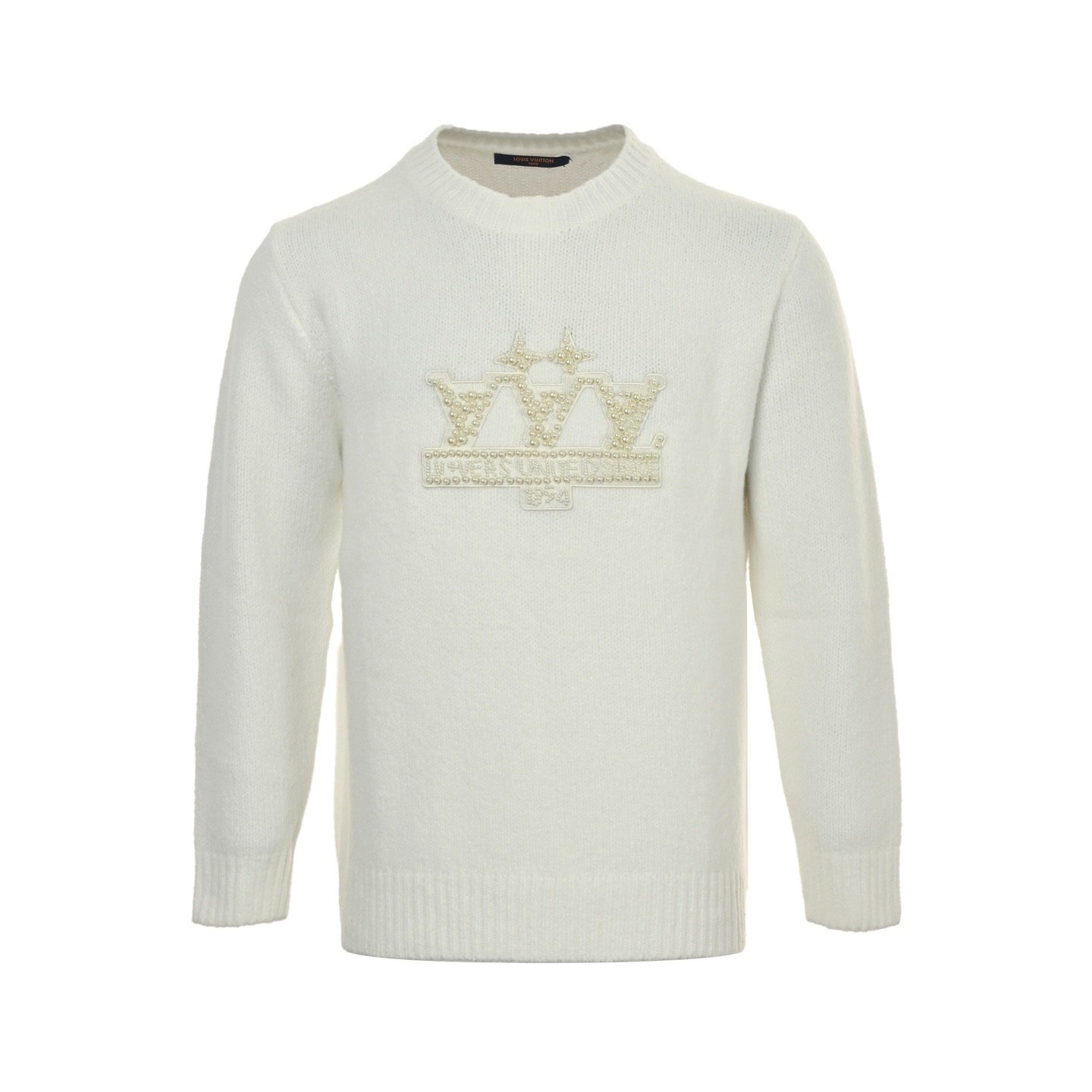 1 Louis Vuitton 25Fw Pearl Logo Crew Neck Sweater - Image 1