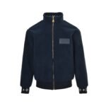 Louis Vuitton 24Fw Leather Lambswool Stand Collar Jacket